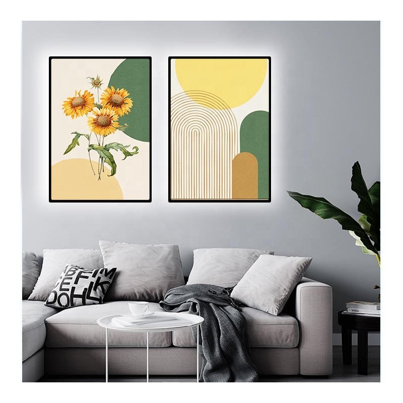 Custom Indoor Rectangle-Shaped A4 Size LED Light Box Low Power Consumption Slim Aluminium Photo Frame Easy Hanging Installation