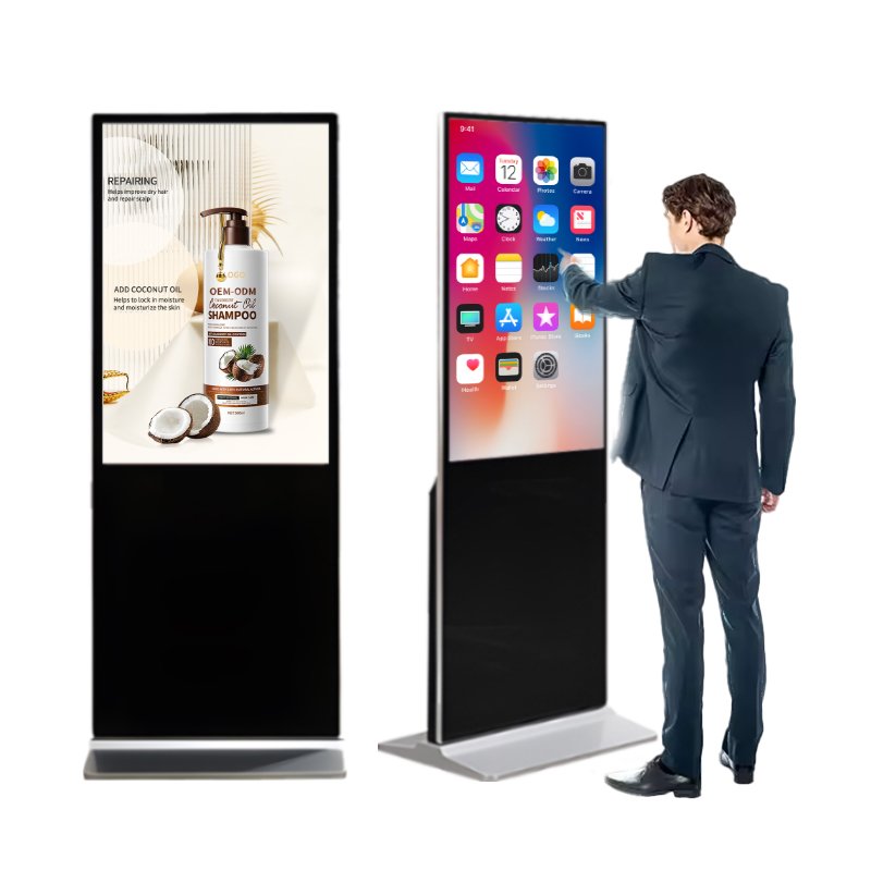 32 43 49 50 55 65 75 Inch Floor Standing LCD Digital Display LCD Advertising Signage Marketing Digital Display And Signage