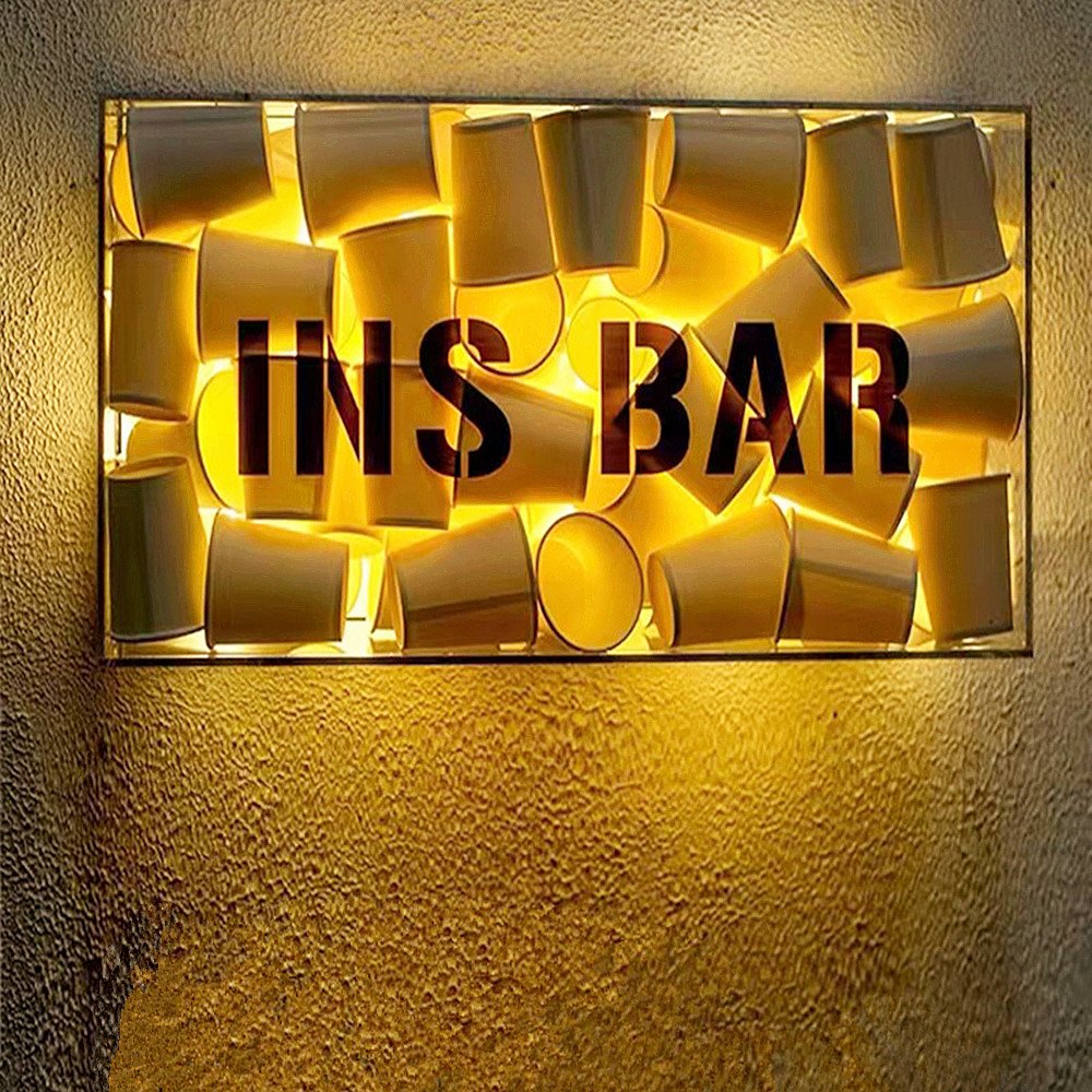 Wall Mounted Logo Light Box Acrylic Logo Advertising Light Box Signage Advertising Light Boxes Store Logo for Coffee Bar