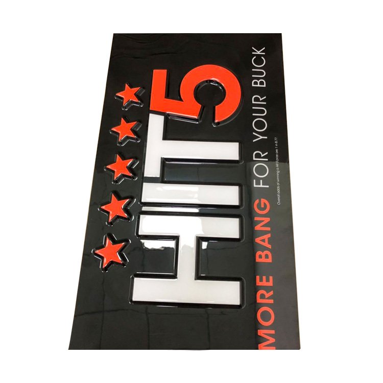 Factory Thermo Formed Service Plastic Rectangular Corrosion Resistant Outdoor Advertisement Board