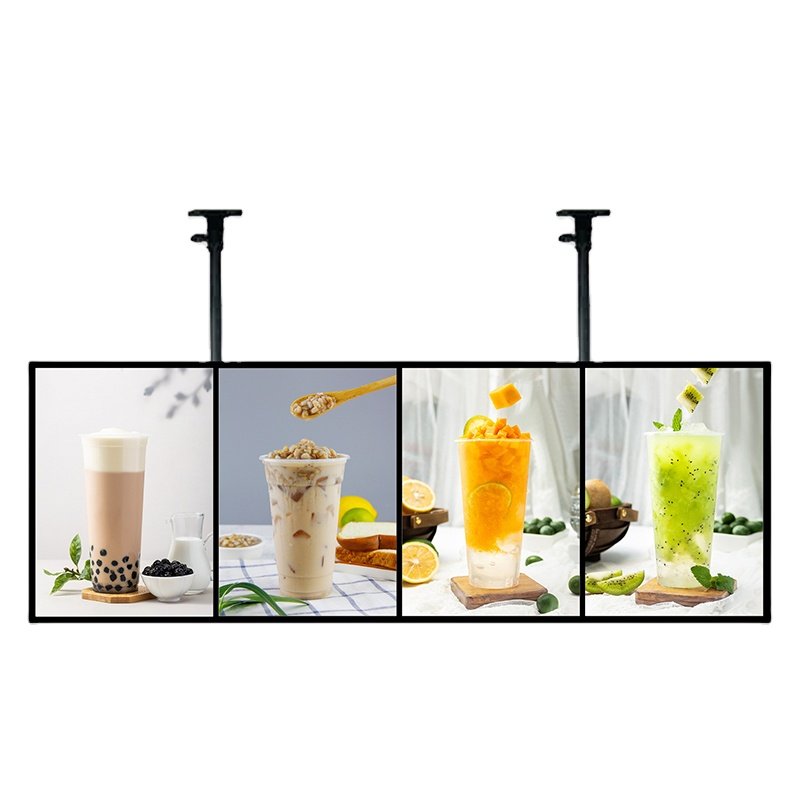 New Slim Snap Frame LED Light Box Illuminated Poster Display Led Menu Board For Restaurant Cafe Shops Wall Mounted Billboard