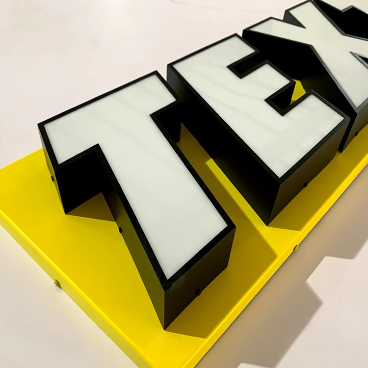 Outdoor Stainless Steel Store light 3d Sign 3d acrylic frontlit logo Led Letter signboard 3d custom led sign for business