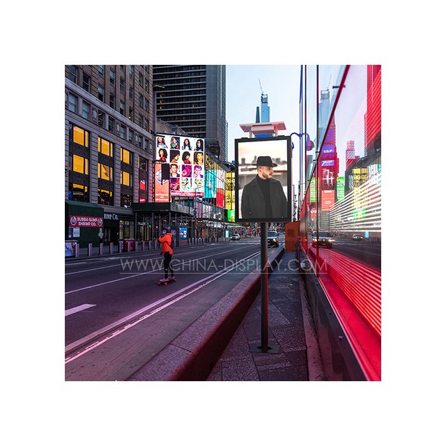 Aluminum And Led Light Board With Street Outdoor Use For Exhibition Advertising Solar Light Box