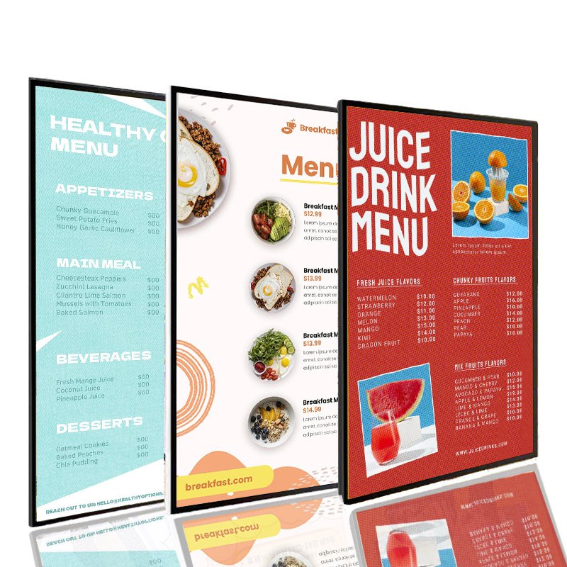 Custom Marketing Restaurant Slim Led Poster Light Box Outdoor business sign Led Advertising Light Box