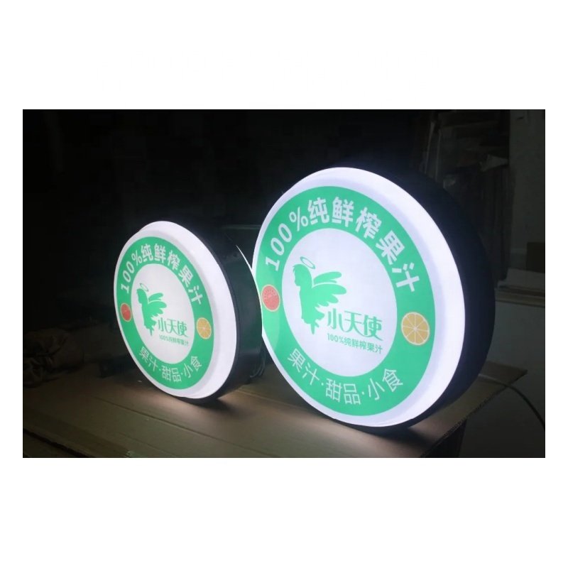 Wholesale Outdoor Aluminum Frame Double Sided LED Back-lit Advertising Display Lightbox Signs D=50CM