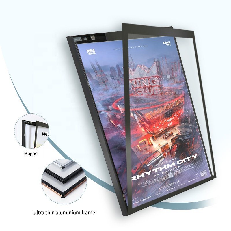 Restaurant K F C led menu light board magnetic led photo frame light box advertising led restaurant menu board A2 A3 A4