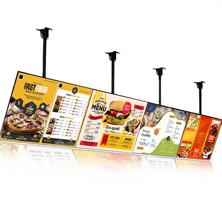 competitive price Ultra-thin light box wall mount restaurant coffee fast food indoor menu board digital Advertising Display