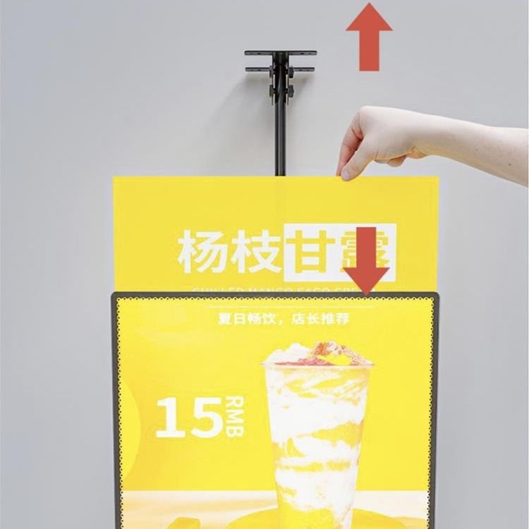 competitive price Ultra-thin light box wall mount restaurant coffee fast food indoor menu board digital Advertising Display