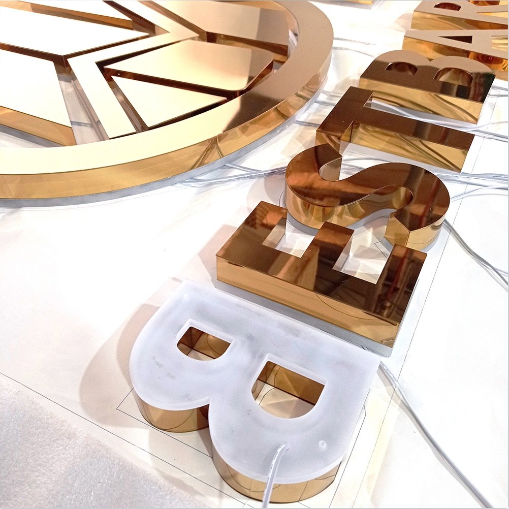 Personalized Office Signs Business Sign Acrylic Mirror Office Logo Custom Logo Sign