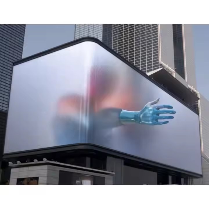 Customized Naked Eye 3D LED Display Screen Outdoor Curved Led video wall advertising display panel for shopping mall Use