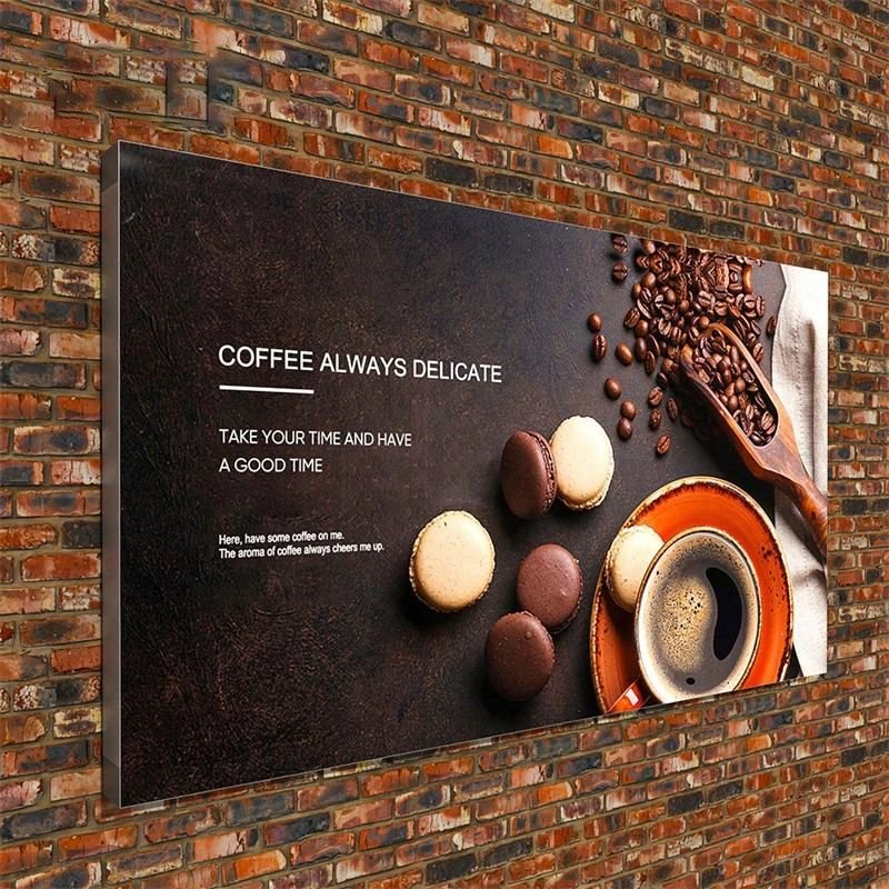 Factory direct rectangular commercial signage 3D printed aluminum frame sign bulletin board advertising led light box