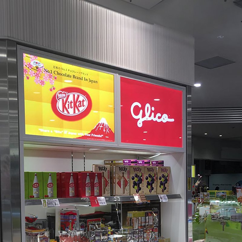Custom Slim Wall Mount Indoor Advertising Boards Aluminum Lightbox Frame Magnetic for A4 size