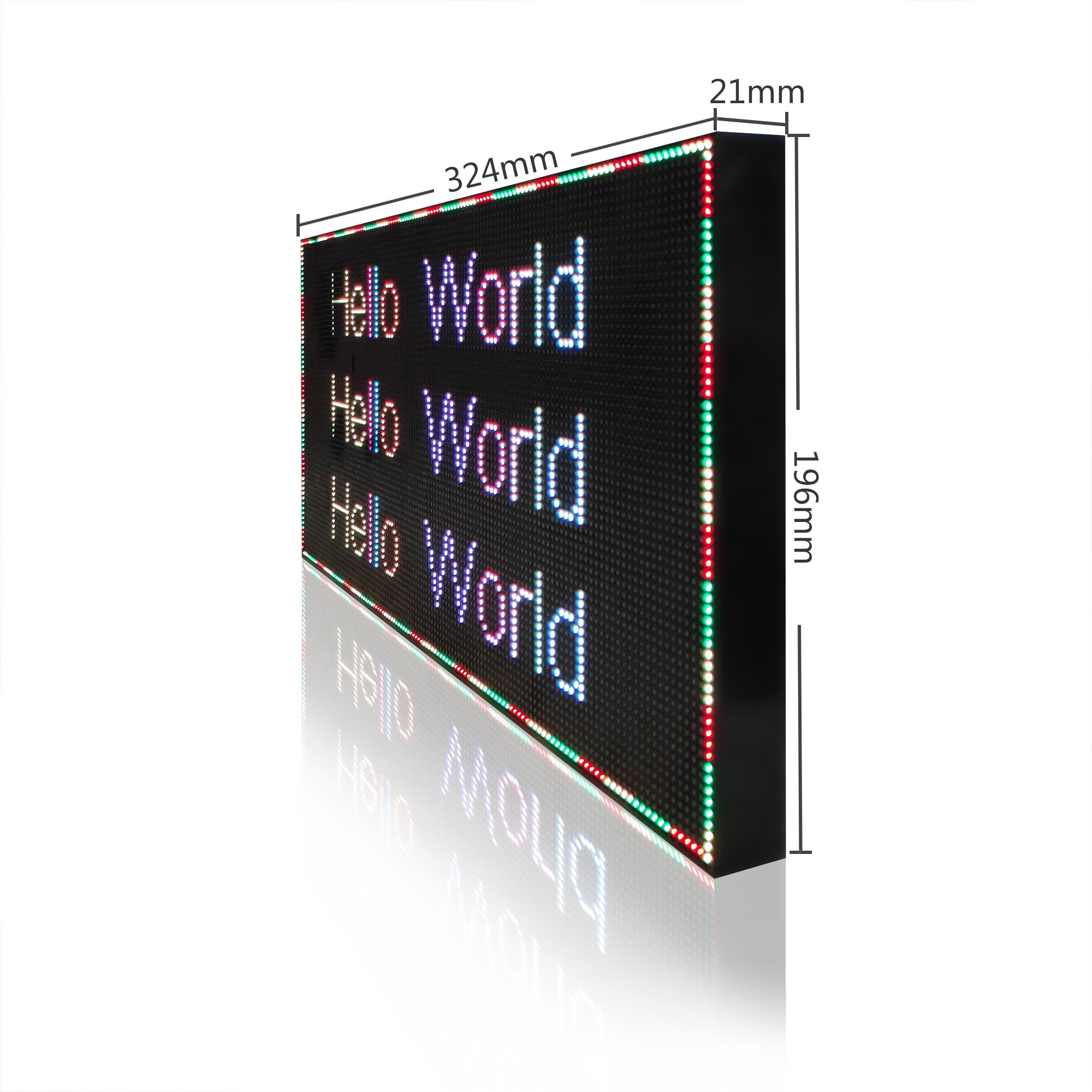 Indoor Full Color LED Digital Board 320x160mm WIFI Control Text Scrolling Panel P2.5 LED Display