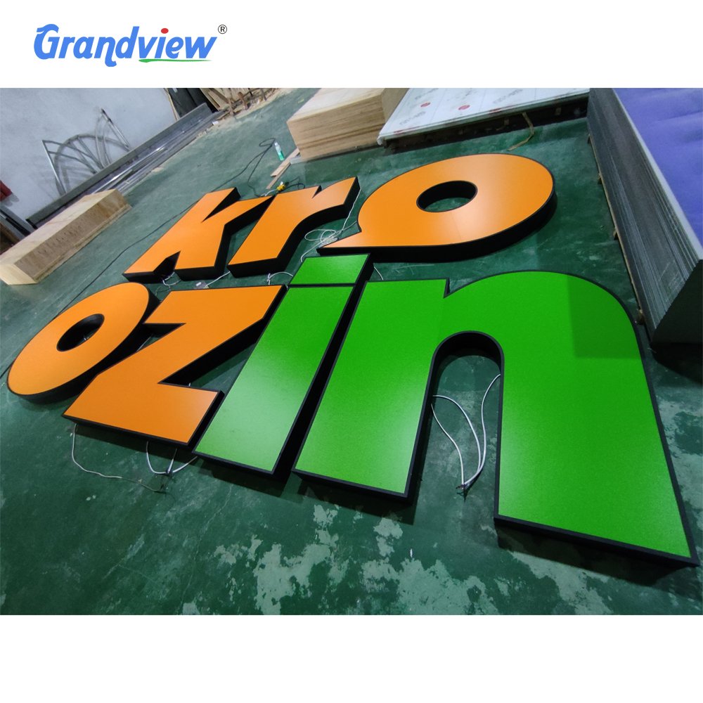 Drop ship custom outdoor stainless steel marquee Illuminated letters sign for shop sign board LED letter lights