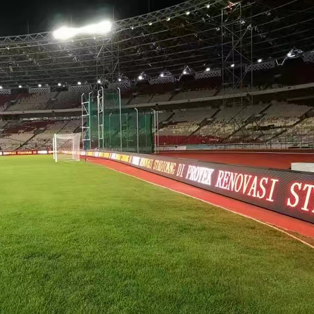 P10 Stadium LED display/Sport advertising LED sign board/Soccer Perimeter led screen