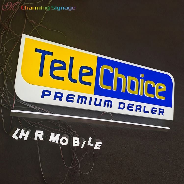 Outdoor Turning Board Lightbox Round Rotating Light Box Led Sign 3D Acrylic Advertising Rectangle Light Box
