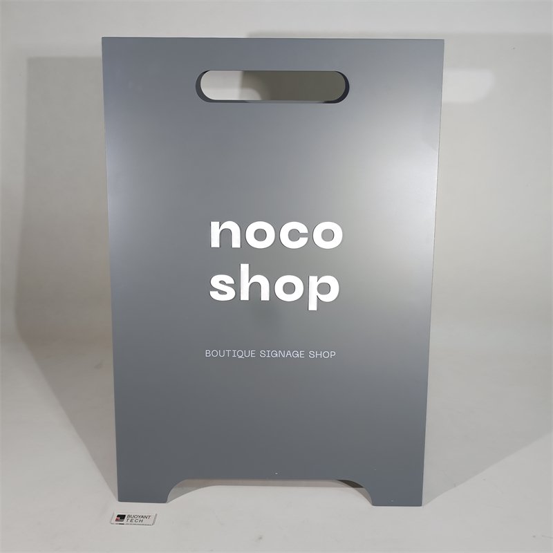 Manufacture Custom Sign A Frame Advertising Sidewalk Sign Board Foldable Stainless Steel A Frame Sign Stand