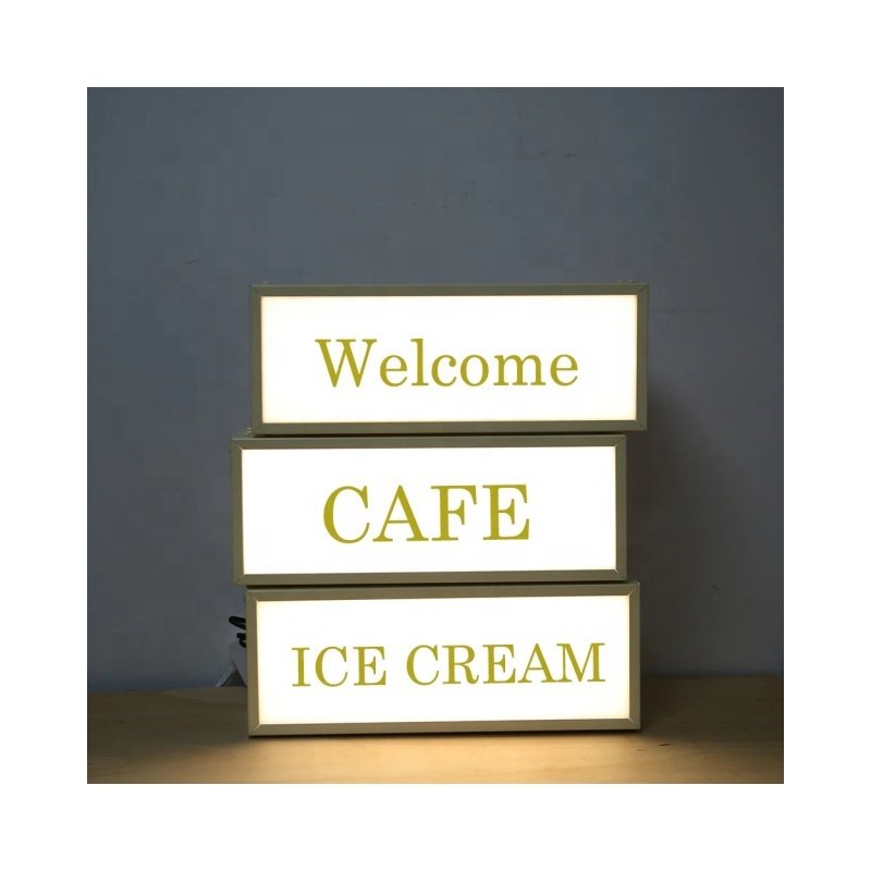 Led Luminous Signs Customized Signboard Double-Sided Single Side Lightbox Advertising Lighting External Sign Shop Display