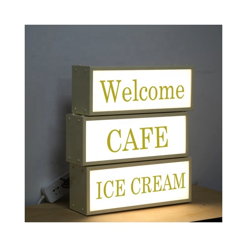 Led Luminous Signs Customized Signboard Double-Sided Single Side Lightbox Advertising Lighting External Sign Shop Display