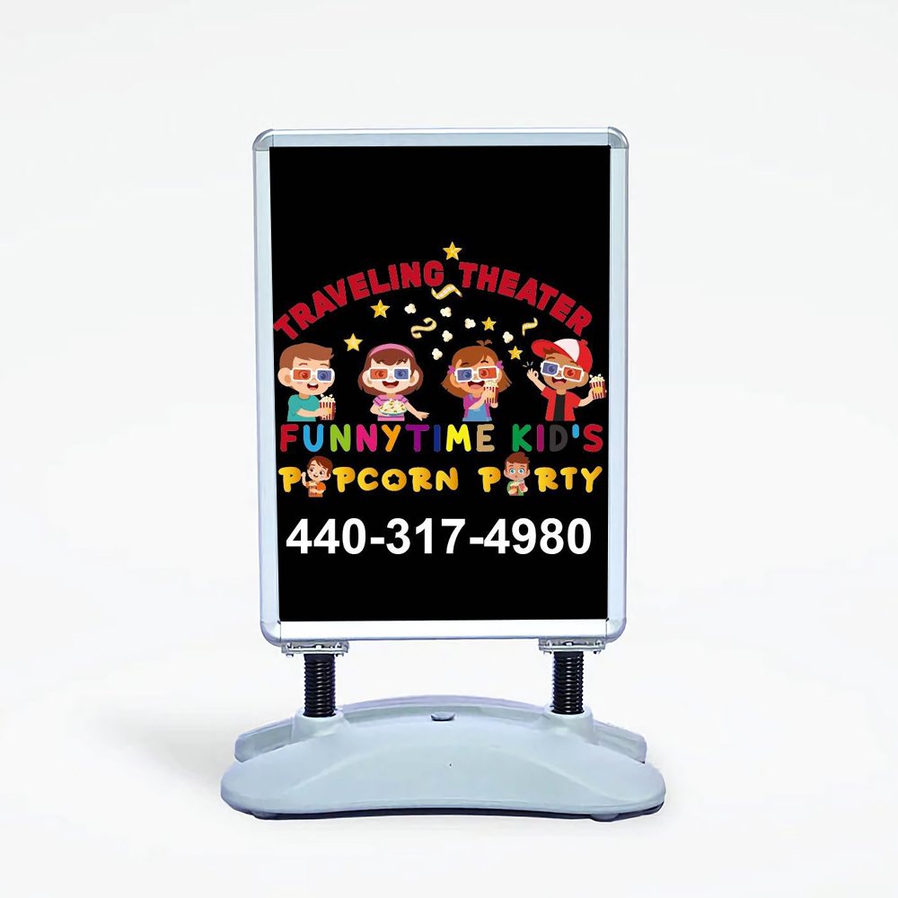 Rectangular shape Signs Aluminum Posters with Water Base Outdoor High Quality Menu Display Stand Advertising Boards
