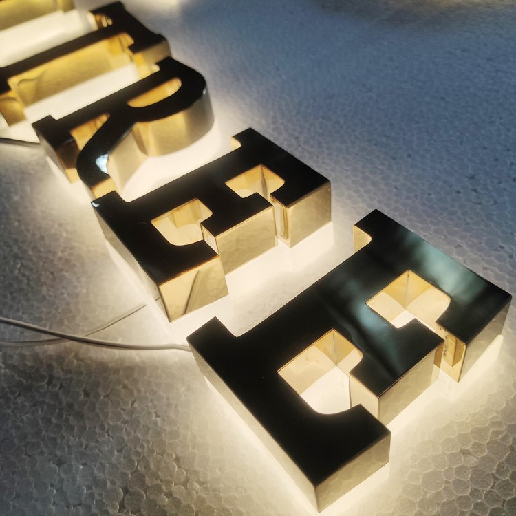 Manufacturer 3d logo Custom sign Waterproof Led Illuminated led sign Store backlit letters Channel Letter For Store