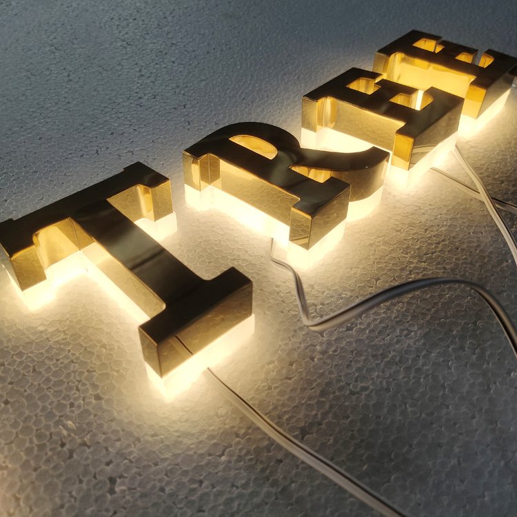 Manufacturer 3d logo Custom sign Waterproof Led Illuminated led sign Store backlit letters Channel Letter For Store