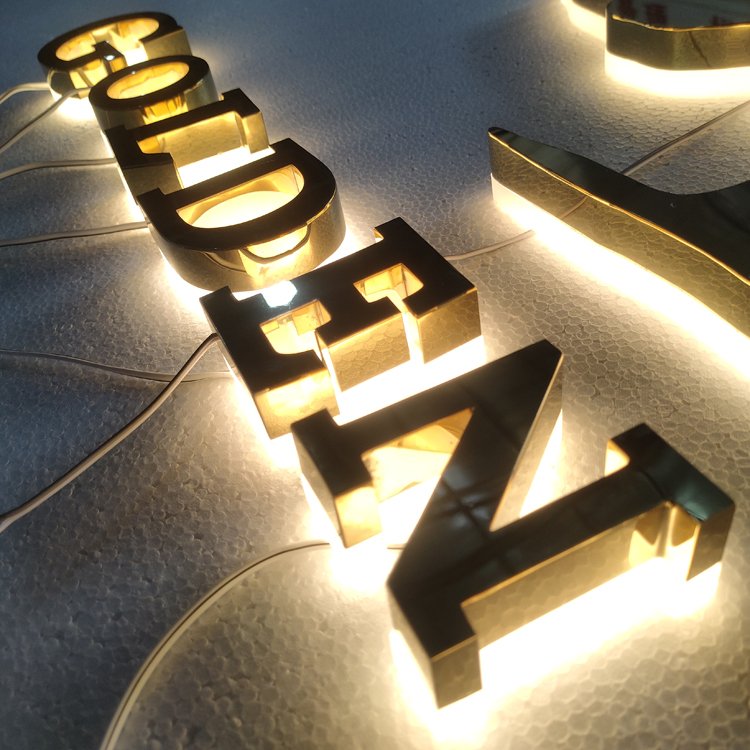 Manufacturer 3d logo Custom sign Waterproof Led Illuminated led sign Store backlit letters Channel Letter For Store