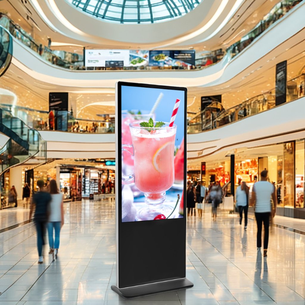 Advertising Lcd Display 43"55"Inch Standing Advisement Player Digital Signage With Android System 4+32GB Touch Screen Totem