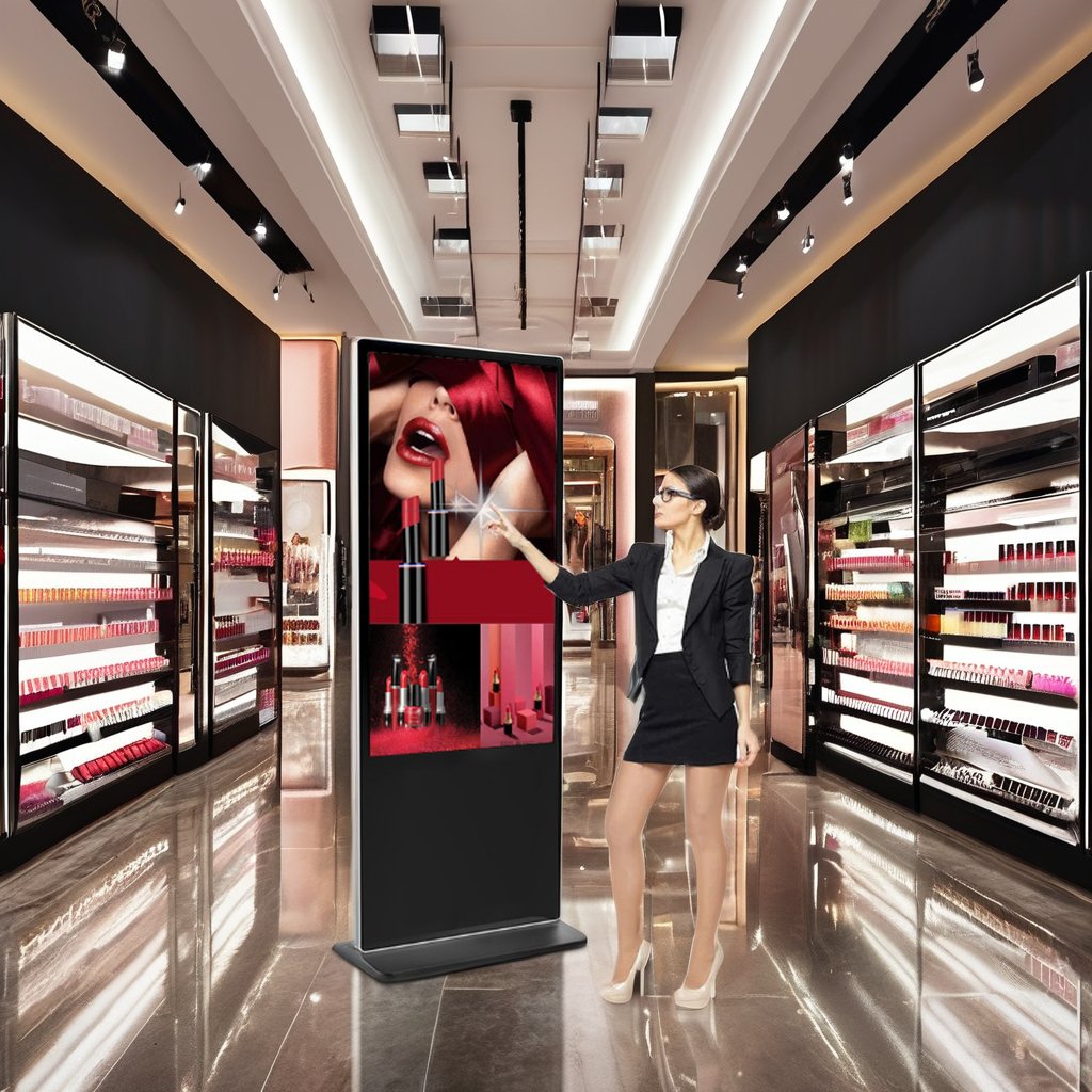 Advertising Lcd Display 43"55"Inch Standing Advisement Player Digital Signage With Android System 4+32GB Touch Screen Totem