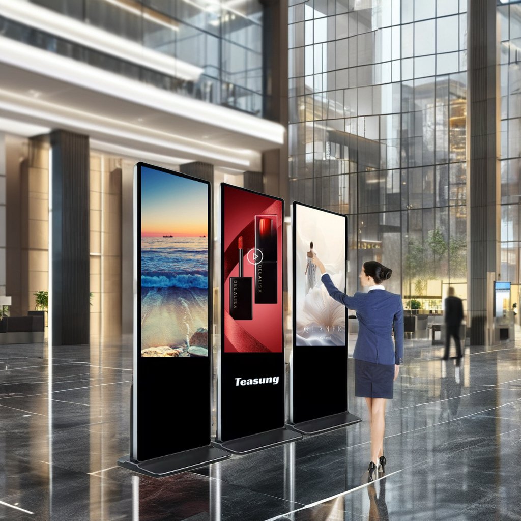 Advertising Lcd Display 43"55"Inch Standing Advisement Player Digital Signage With Android System 4+32GB Touch Screen Totem