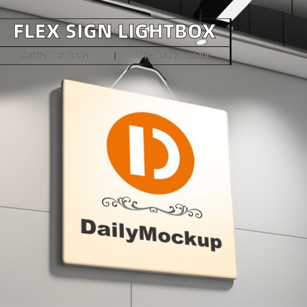 Double Sided Acrylic Light Box Digital Flex Advertising Sign Board Outdoor LED Double Sided Circular Light