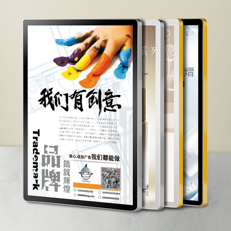 Customized Slim Led Light Boxes Poster A2 Size Acrylic Board Led Advertising Lightbox Panels