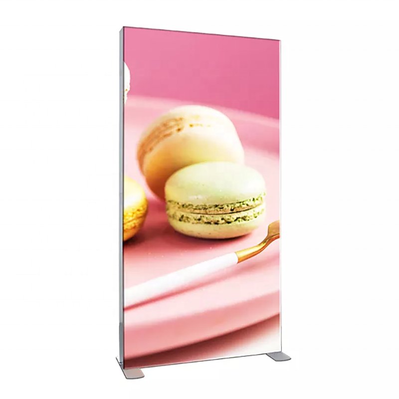 Wholesale China Factory Custom Fashionable Floor Standing Business Exhibition Poster Frame LED signboard