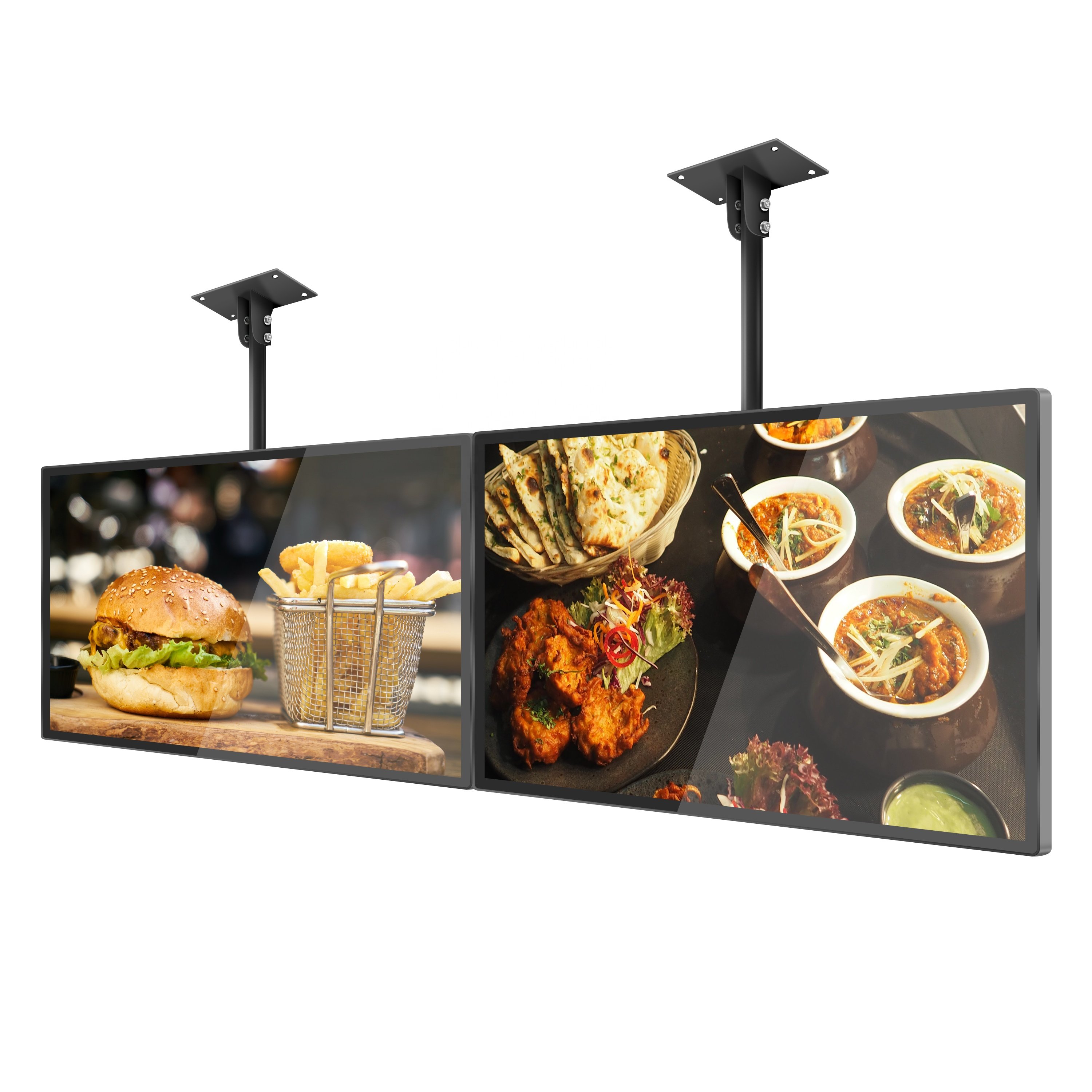 FHD 32 43 49 Inch Hanging Digital Menu Board LCD Digital Display For Menu LED Menu Display LCD Digital Order Display For Shop