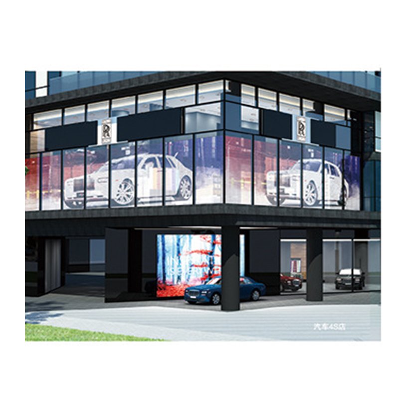 Glass Transparent LED Video Wall Full Color Screen Display Indoor P8 Shopping Mall Advertising Film
