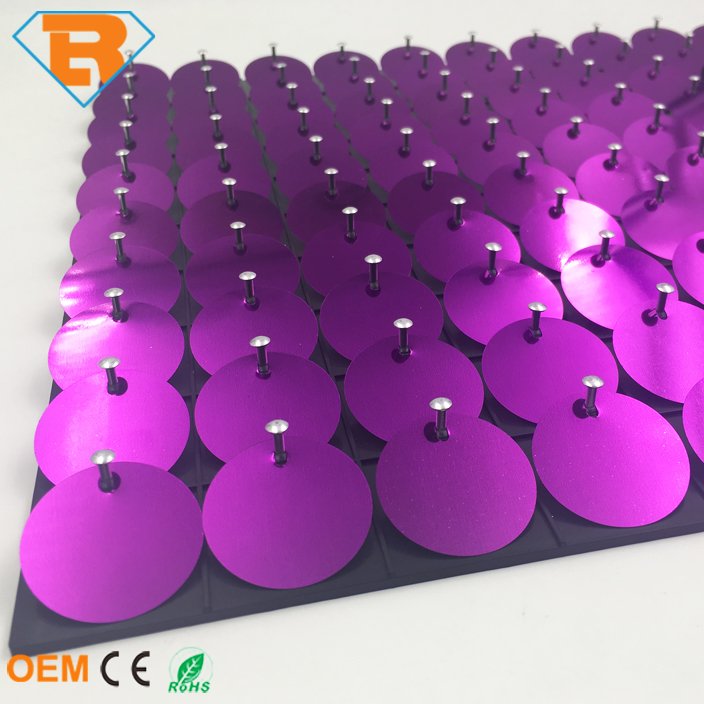 Color Rich Purple Shimmer Wall Sequin Panel Advertising Board Indoor