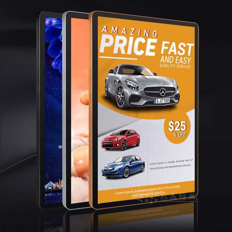 Aluminum Frame Poster LED Light Box for Art photo frame with led light magnetic super thin display