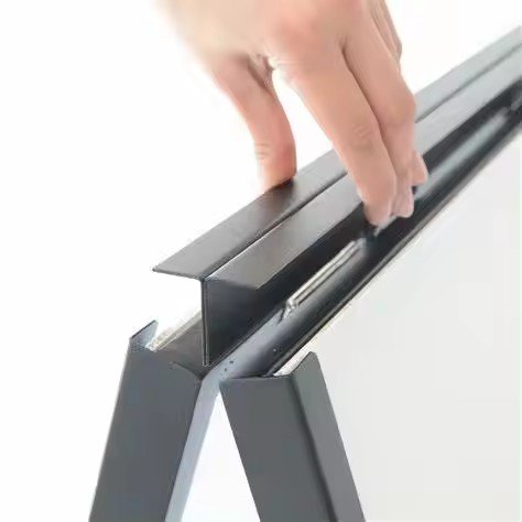 Steel flip 24*36 inch Outdoor Large steel A frame Sidewalk Menu Advertising A Board
