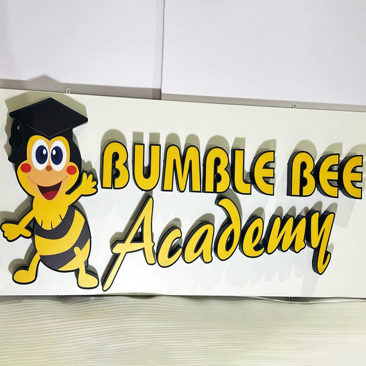 High Brightness led logo sign 3d channel light letter led illuminated logo led custom led letter light sign for business outdoor