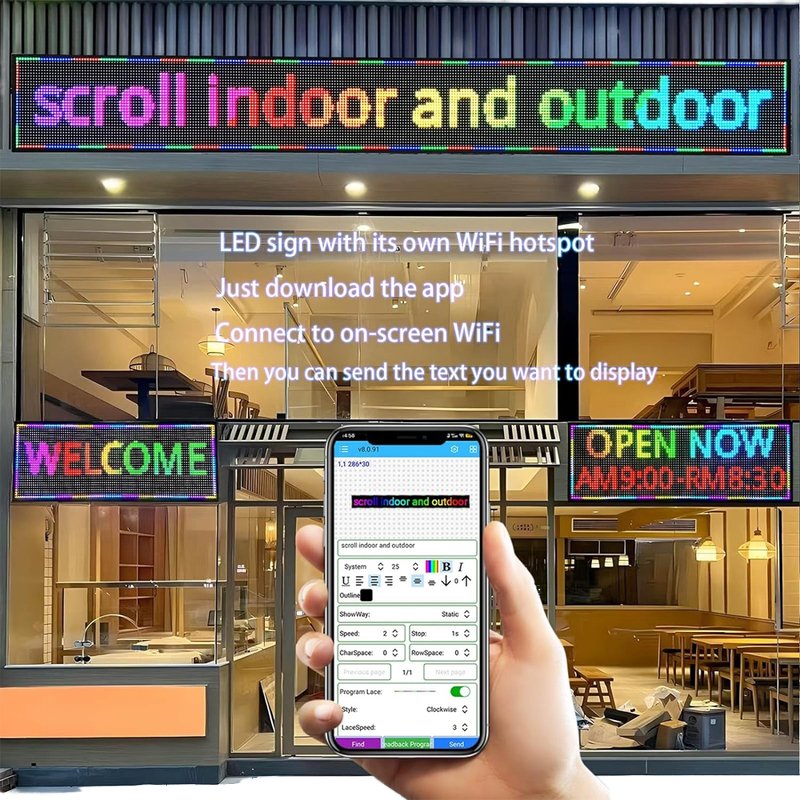 Hot Sale Outdoor P10 Full Color WIFI Control Advertising Board Customized LED Digital Signage For Retail Store