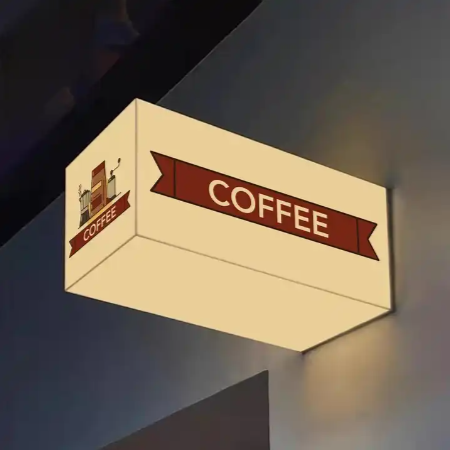 Shop Front Outdoor Waterproof Acrylic Light Box Illuminated Led Advertising Lightbox Custom Business Bar Pub