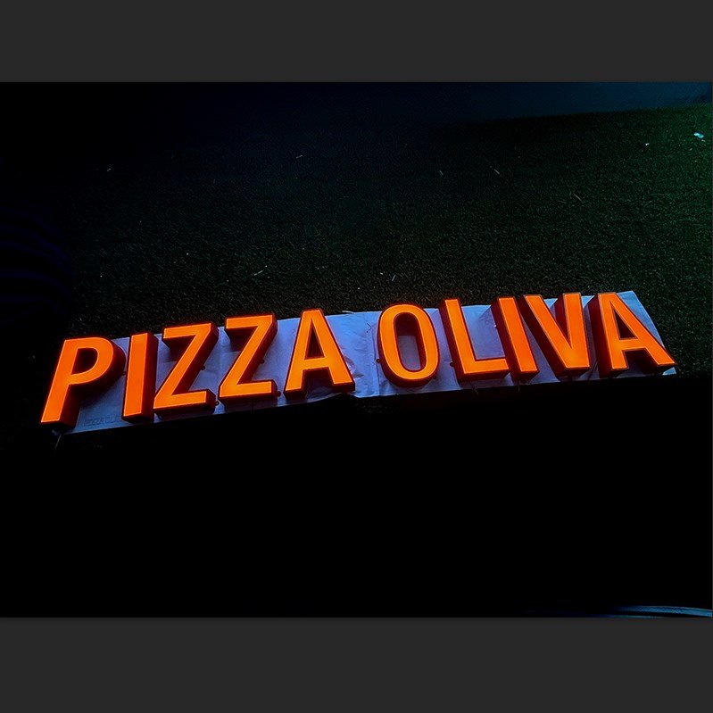 Customized Font led illuminated signs Front Lit Channel Letter Display For Storefront LOGO Front Lit 3d Letter Sign