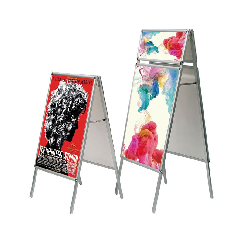 HOT SELLING Outdoor Weather-Resistant Aluminum A-Boards Stand round Shape Sidewalk Sign for Advertising