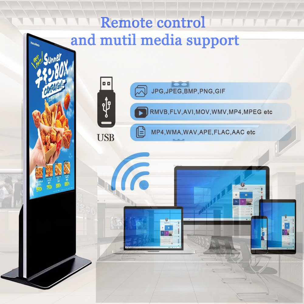 43 Inch Floor Standing Touch screen Kiosk Lcd Digital Signage Ad Display Kiosk Freestanding Advertising Display Digital Kiosk