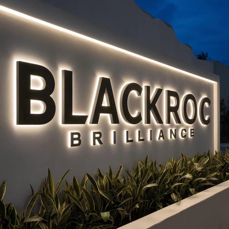 led sign board outdoor advertising metal letter channel letter sign custom backlit business sign custom