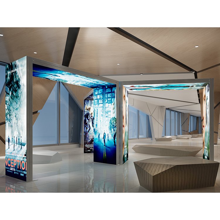 Portable Stand Led Folding Light Box Conference Display Exhibition Booth Wall Background Board Lightbox For Trade Show