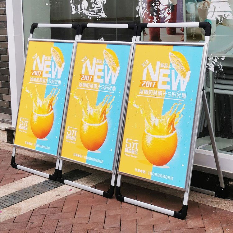 Manufacturer Wholesale Outdoor Signs A Frame Sidewalk Displays Advertising Board A Frame Poster Stand