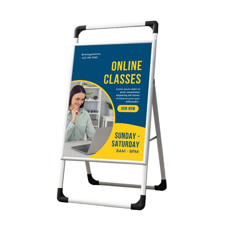 Manufacturer Wholesale Outdoor Signs A Frame Sidewalk Displays Advertising Board A Frame Poster Stand