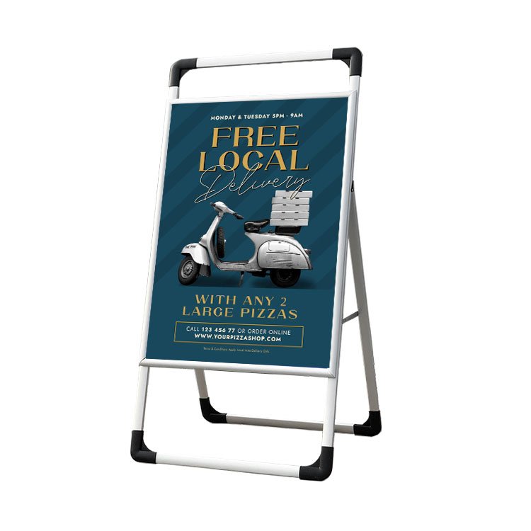 Manufacturer Wholesale Outdoor Signs A Frame Sidewalk Displays Advertising Board A Frame Poster Stand