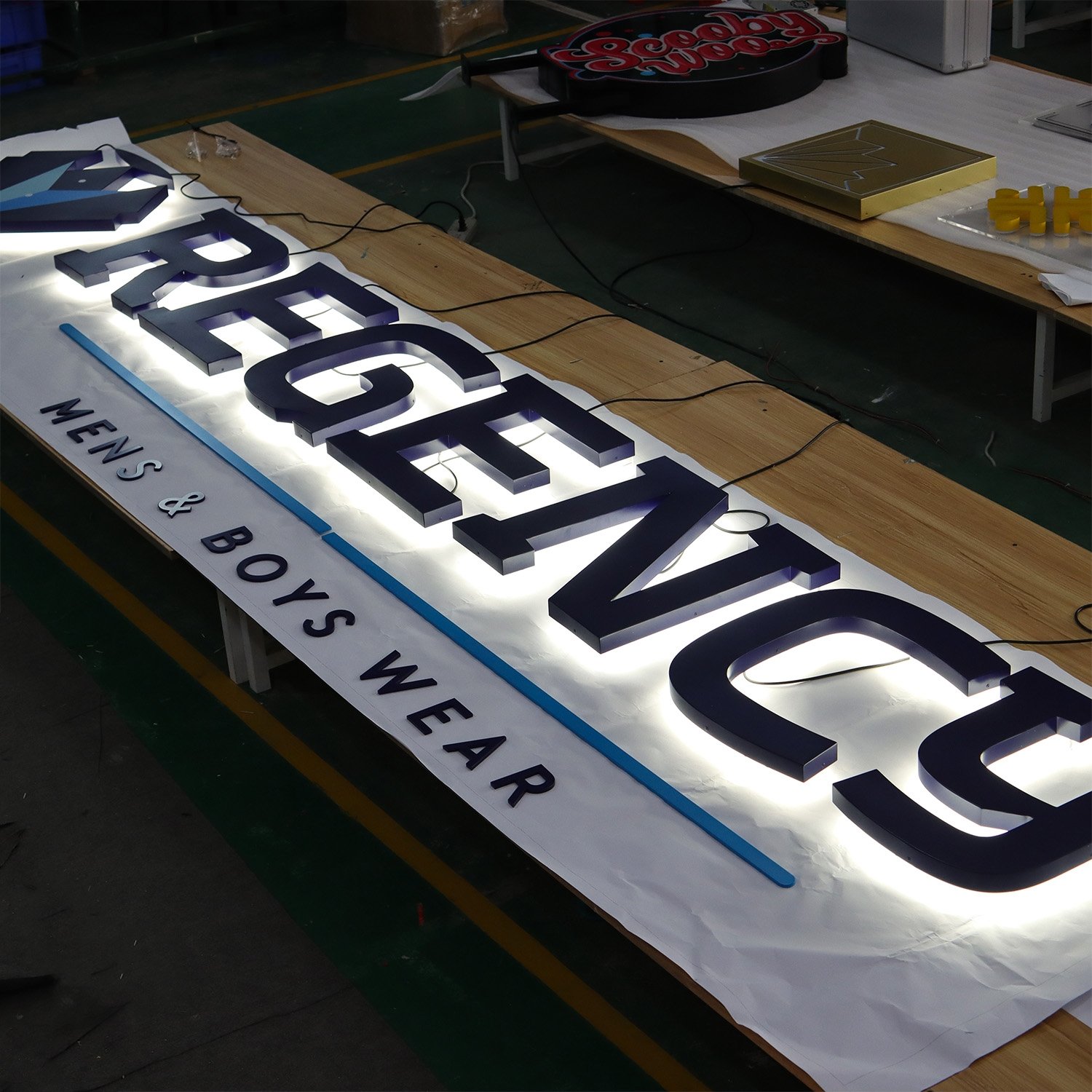 3d outdoor led letter channel sign led illuminated sign signboard led light board letters sign for business